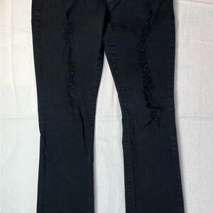 Guess Black Straight Leg Jeans